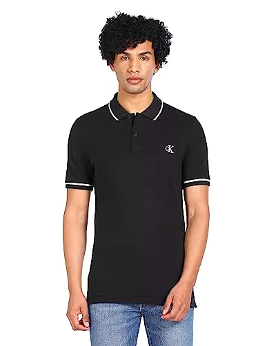 Calvin Klein Jeans Maglietta Polo Uomo Slim Fit, Blu
