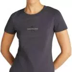 Calvin Klein Jeans T-Shirt Slim Maniche Corte Donna Scollo Rotondo