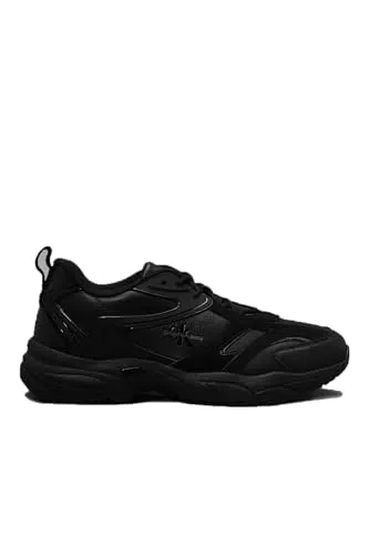 Calvin Klein Sneakers Uomo Suola Grossa Retro Tennis Low Lace in Pelle