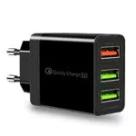 Samsung Caricatore USB Muro QC3.0 FCP 3 Porte Caricabatterie Rapido per Smartphone