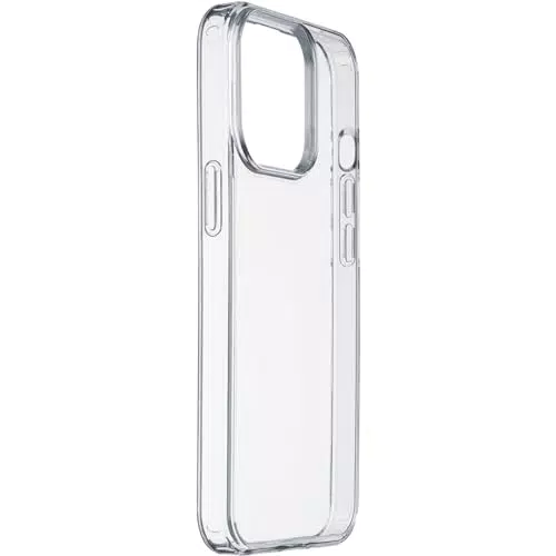 Cellularline Clear Strong Custodia Rigida iPhone 15 Anti-Shock Compatibile Ricarica Wireless
