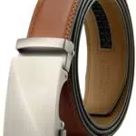 Cintura Uomo in Pelle con Fibbia Automatica 35mm - Trim Regolabile