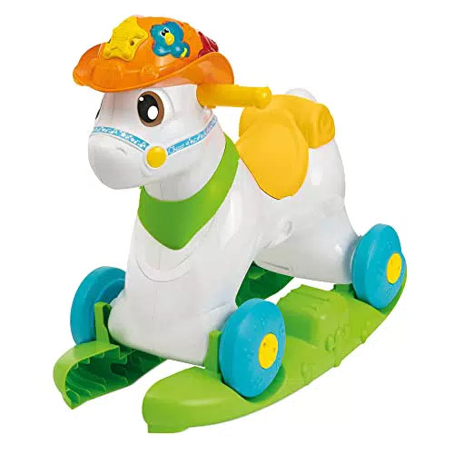 Chicco Baby Rodeo - Cavalcabile e Cavallo a Dondolo Interattivo per Bambini