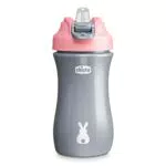 Chicco Pop-up Cup, Bicchiere Antigoccia per Bambini con Beccuccio in Silicone