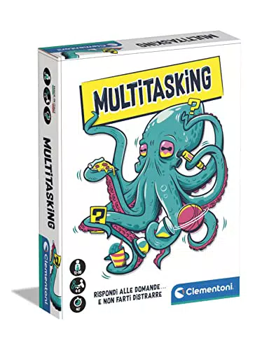Clementoni Multitasking - Gioco da Tavolo per 4-8 Giocatori, 12+ Anni