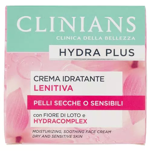Clinians Hydra Plus Crema Viso Idratante Lenitiva - Dermatologicamente Testato