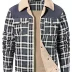 CMTOP Giacca Invernale Uomo in Stile Casual da Boscaiolo in Flanella Imbottita