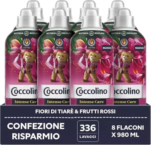 Coccolino Ammorbidente Concentrato Fiori di Tiarè e Frutti Rossi