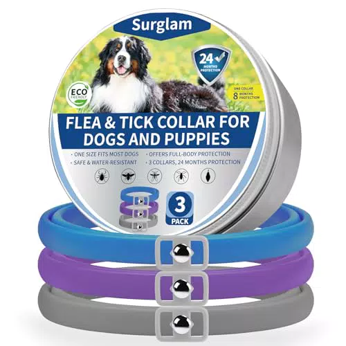 Collare Antipulci e Antiparassitario per Cani - Protezione Naturale 24 Mesi