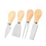 Set di Coltelli per Formaggio Squisito con Manici in Legno di Teak