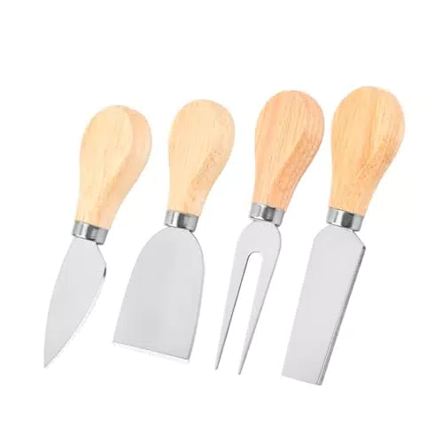 Set di Coltelli per Formaggio Squisito con Manici in Legno di Teak
