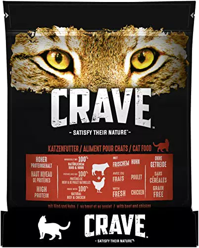 CRAVE Alimento Completo per Gatti Adulti - Cibo per Animali Domestici