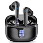 Cuffie Bluetooth 5.3 HiFi con Cancellazione Rumore e Display LED, Impermeabili IP7