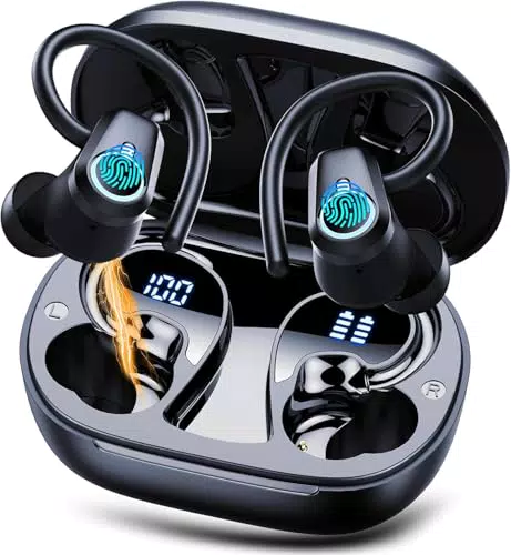 Cuffie Bluetooth 5.4 Wireless In Ear con Cancellazione Rumore e Display LED