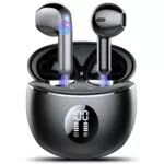 Cuffie Bluetooth 5.4 HiFi con Cancellazione Rumore e Display LED - IP7 Impermeabili