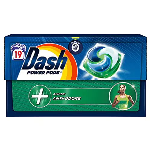 Dash Power Pods Detersivo Lavatrice In Capsule, 19 Lavaggi