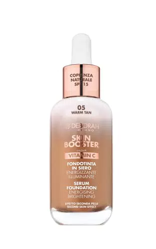 Deborah Milano Skin Booster Fondotinta in Siero SPF 15 - Effetto Naturale e Illuminante