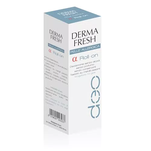 Dermafresh Deodorante Roll On Ipoallergenico Senza Alcol e Profumo