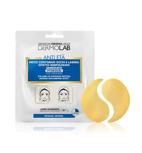 Dermolab Patch Contorno Occhi e Labbra Antiage con Acido Ialuronico