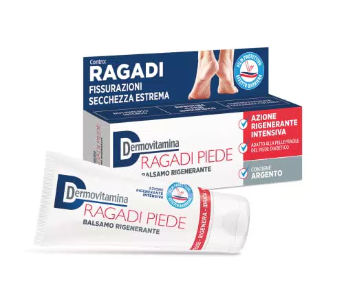 Dermovitamina Crema Piedi Rigenerante - Balsamo per Ragadi e Secchezza