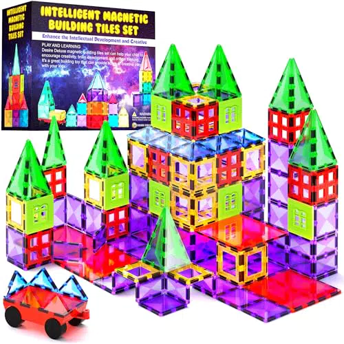 Desire Deluxe Set di Tessere Magnetiche - Gioco Educativo per Bambini 3-7 Anni