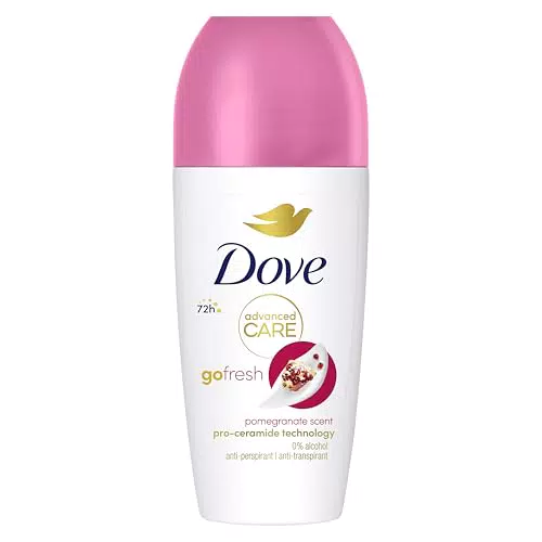 Dove Deodorante Roll On Advanced Care Melograno - Protezione Antitraspirante 48 Ore