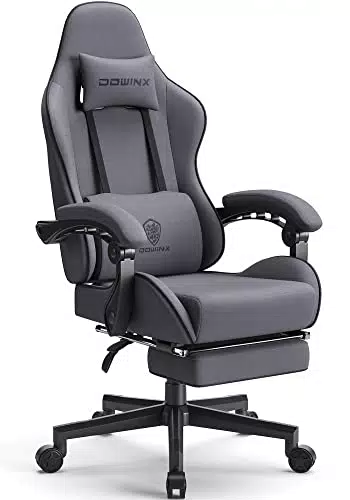 Dowinx Sedia da gaming ergonomica con massaggio e poggiapiedi