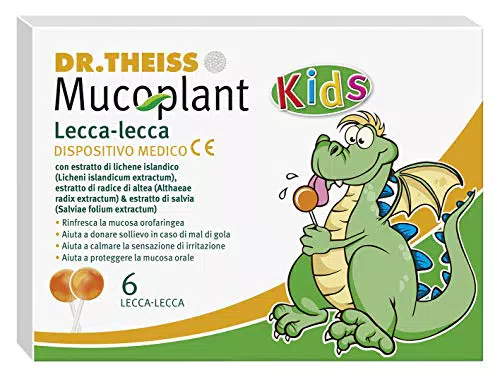 Dr. Theiss Mucoplant Lecca Lecca per Mal di Gola con Altea e Vitamina C