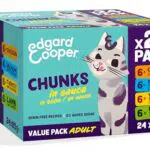 Edgard Cooper cibo umido per gatti, multipack bocconcini in salsa, 4 gusti naturali