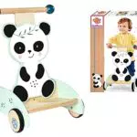 Eichhorn Cavalcabile Panda in Legno - Modello 100003810, Dimensioni 34x40x52 cm