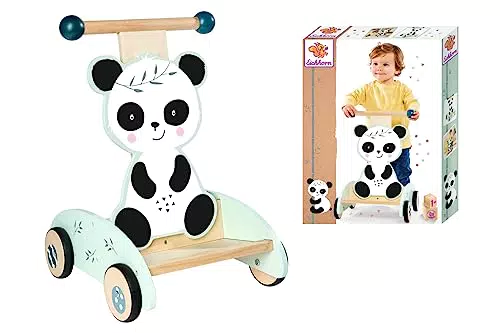 Eichhorn Cavalcabile Panda in Legno - Modello 100003810, Dimensioni 34x40x52 cm