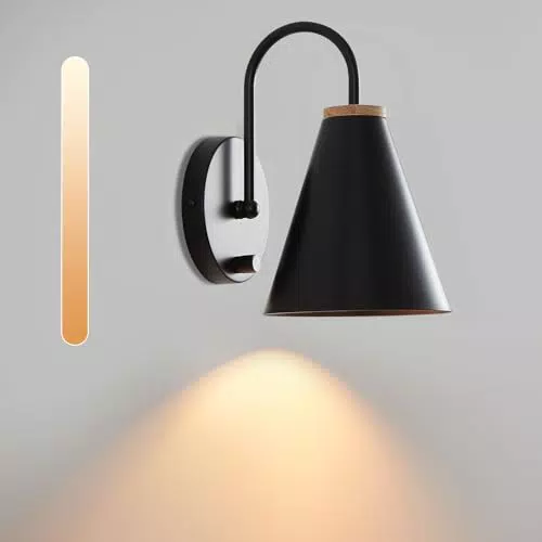 ENCOFT Lampada da Parete Dimmerabile Industriale Retro E27 per Interni