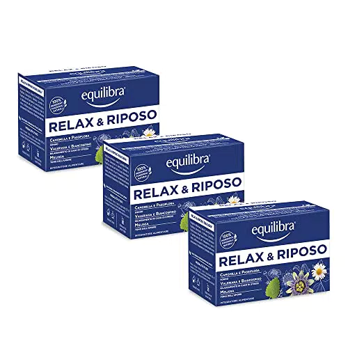 Equilibra Tisana Relax e Riposo con Camomilla, Passiflora e Valeriana