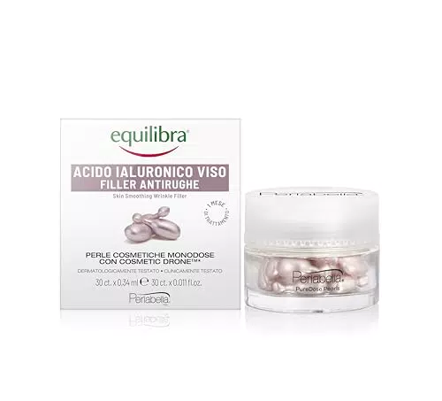 Equilibra Siero Viso Antirughe con Acido Ialuronico e Perle Ermetiche