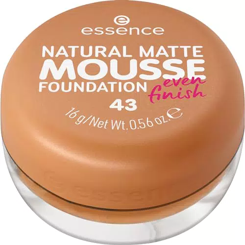 Essence Fondotinta Mousse Opacizzante Vegano - Effetto Nude e Senza Oli