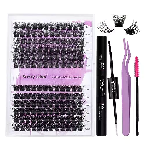 FD18+B Kit Estensioni Ciglia Ciuffetti D Curl 0.07mm Cluster Lashes