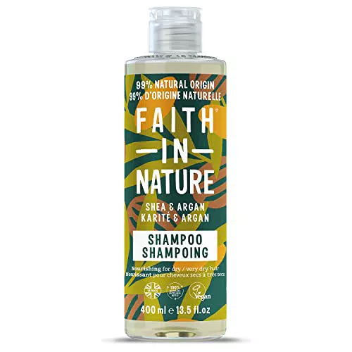 Faith in Nature Shampoo Naturale al Karité e Argan Nutriente Vegano 400 ml