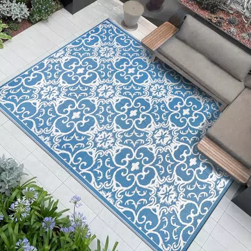 Famibay Tappeto Impermeabile da Esterno per Giardino e Patio Reversibile
