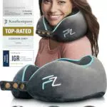 FLOWZOOM Cuscino da Viaggio Memory Foam Ergonomico per Collo e Cervicale
