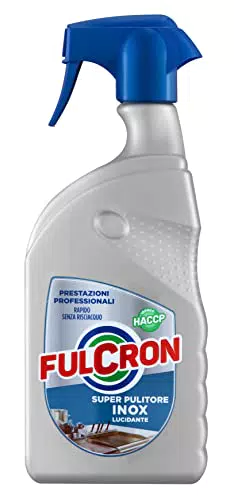 Fulcron Super Pulitore Inox - Deterge e Lucida Superfici in Acciaio Inox
