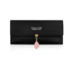 FuninCrea Portafoglio Donna Lungo in Pelle PU con Ciondolo e Fibbia Magnetica