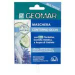 Geomar Maschera Viso e Occhi 2 in 1 Decongestionante 95% Naturale Made in Italy