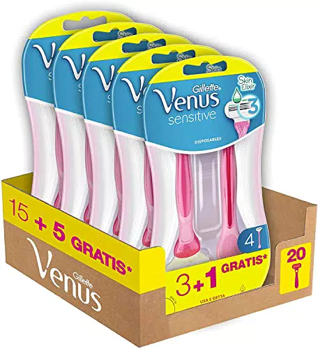 Gillette Venus Sensitive - Rasoi Usa e Getta con Striscia Idratante