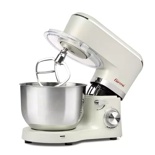Girmi IM47 Impastatrice Planetaria 6 Litri, 1500 W, 10 Velocità, Inox