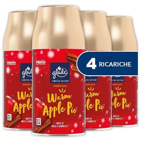 Glade Profumatore Automatico per Ambienti, Fragranza Warm Apple Pie