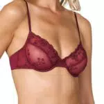 Goldenpoint Reggiseno con Ferretto Mini Nyx in Broccato Floreale e Spalline Regolabili