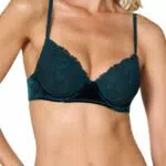 Goldenpoint Reggiseno Imbottito con Ferretto Afrodite in Pizzo Floreale e Velluto