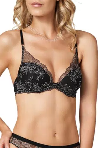 Goldenpoint Reggiseno Imbottito con Ferretto Afrodite in Pizzo Floreale