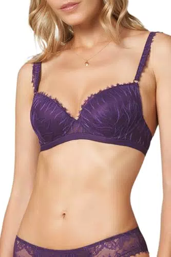 Goldenpoint Reggiseno Imbottito Afrodite in Pizzo con Ferretto e Spalline Regolabili