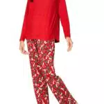 Goldenpoint Pigiama Lungo Donna con Maniche Lunghe e Colletto a Camicia